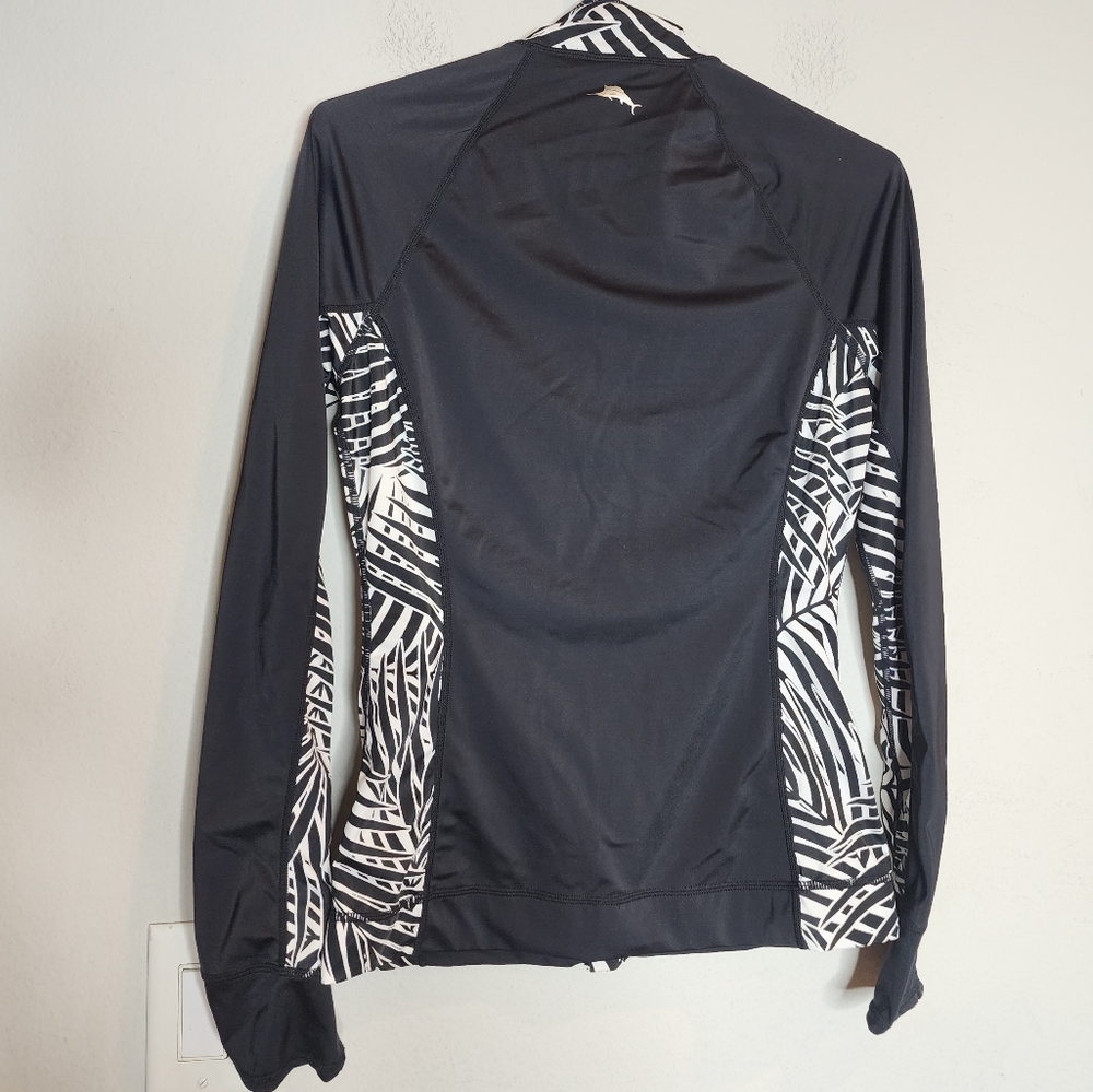 Tommy Bahama Black and White Zebra Coverup - Picture 5 of 16